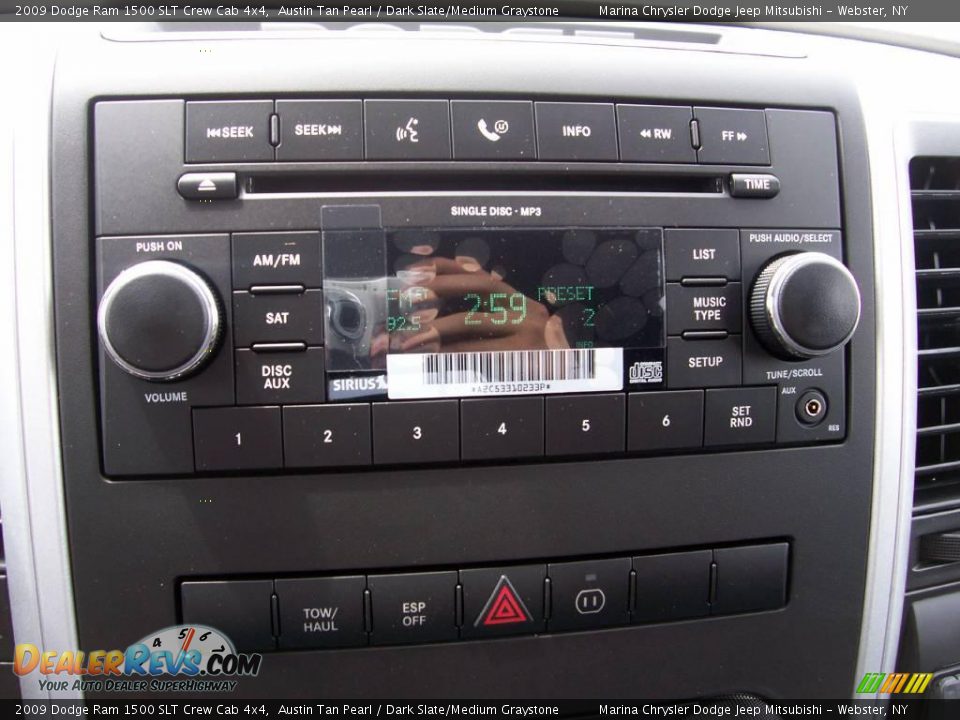 2009 Dodge Ram 1500 SLT Crew Cab 4x4 Austin Tan Pearl / Dark Slate/Medium Graystone Photo #30