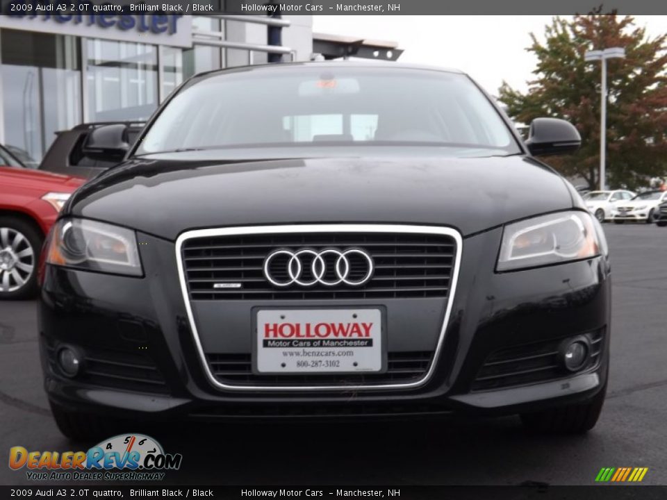 2009 Audi A3 2.0T quattro Brilliant Black / Black Photo #2