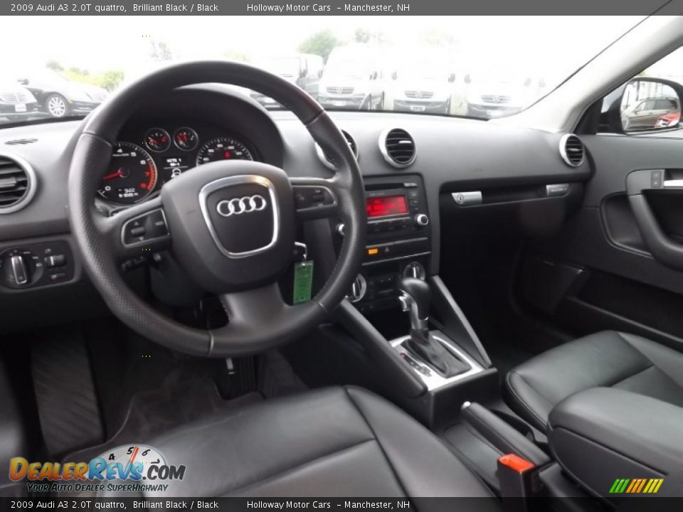 2009 Audi A3 2.0T quattro Brilliant Black / Black Photo #8