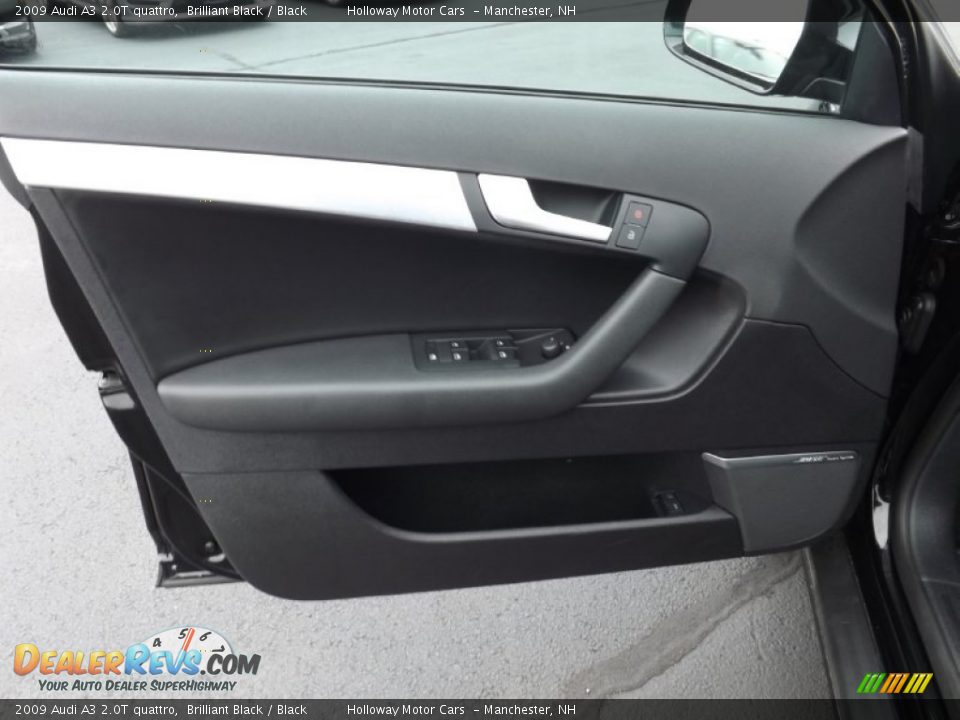 2009 Audi A3 2.0T quattro Brilliant Black / Black Photo #9