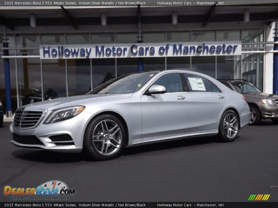 2015 Mercedes-Benz S 550 4Matic Sedan Iridium Silver Metallic / Nut Brown/Black Photo #1