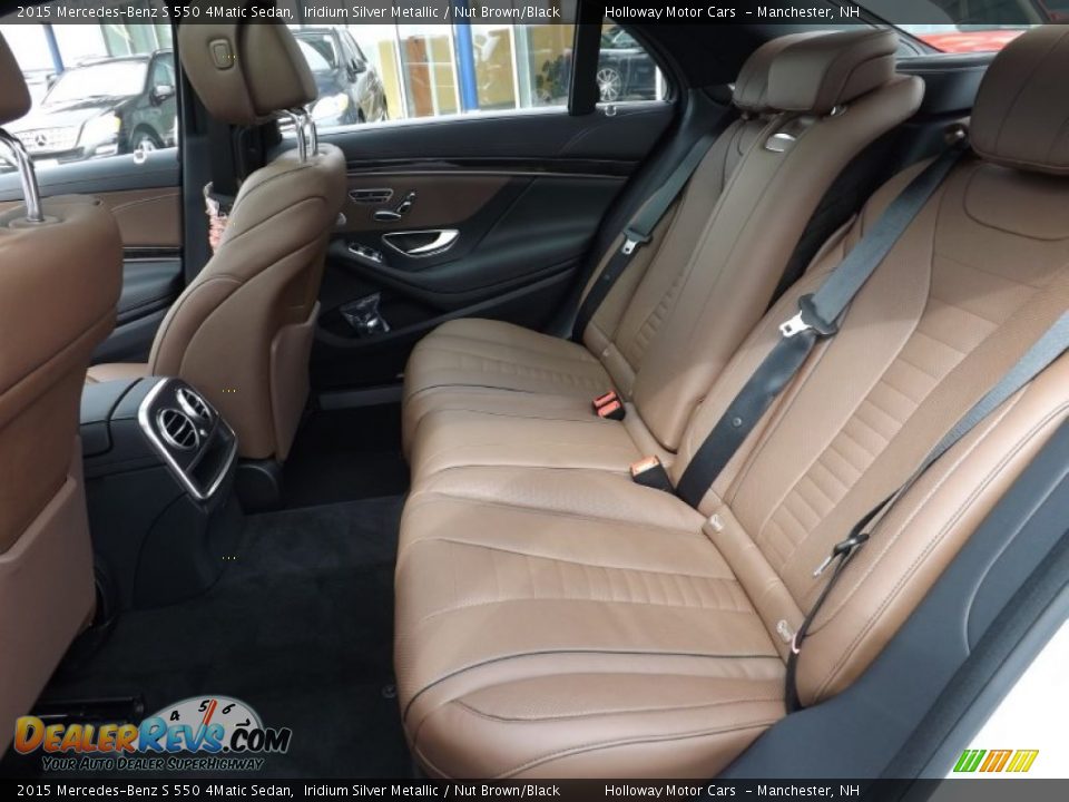 2015 Mercedes-Benz S 550 4Matic Sedan Iridium Silver Metallic / Nut Brown/Black Photo #7