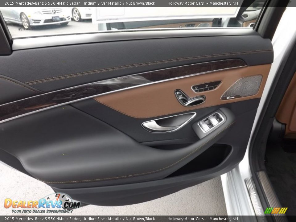 2015 Mercedes-Benz S 550 4Matic Sedan Iridium Silver Metallic / Nut Brown/Black Photo #9