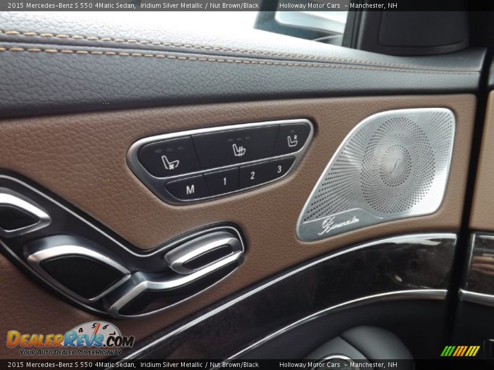 2015 Mercedes-Benz S 550 4Matic Sedan Iridium Silver Metallic / Nut Brown/Black Photo #12