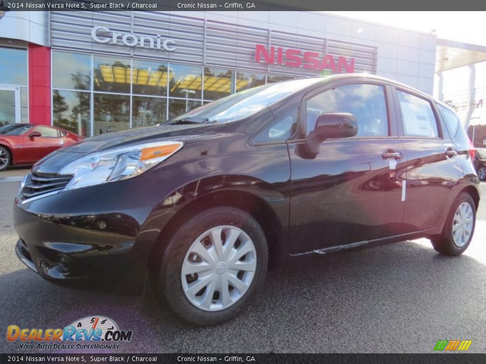 2014 Nissan Versa Note S Super Black / Charcoal Photo #1