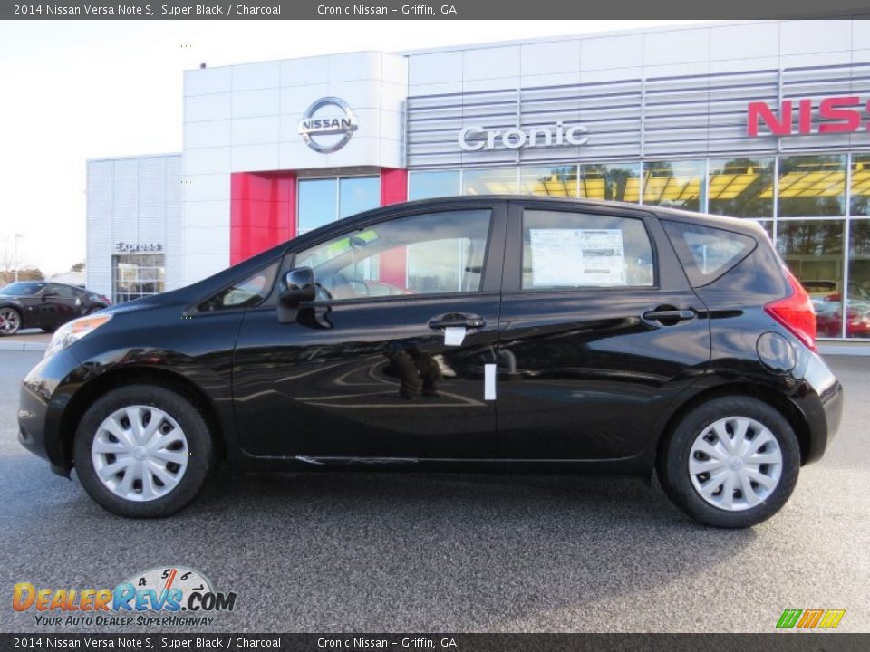 2014 Nissan Versa Note S Super Black / Charcoal Photo #2