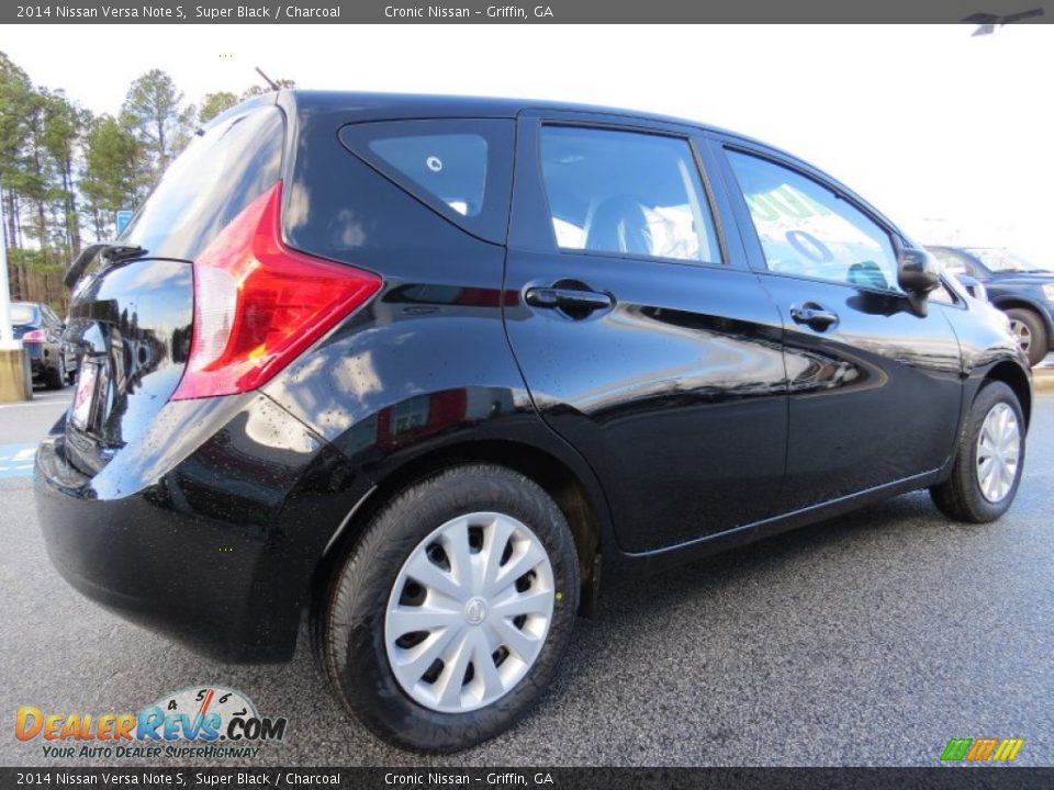 2014 Nissan Versa Note S Super Black / Charcoal Photo #5