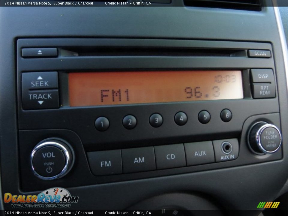 2014 Nissan Versa Note S Super Black / Charcoal Photo #15