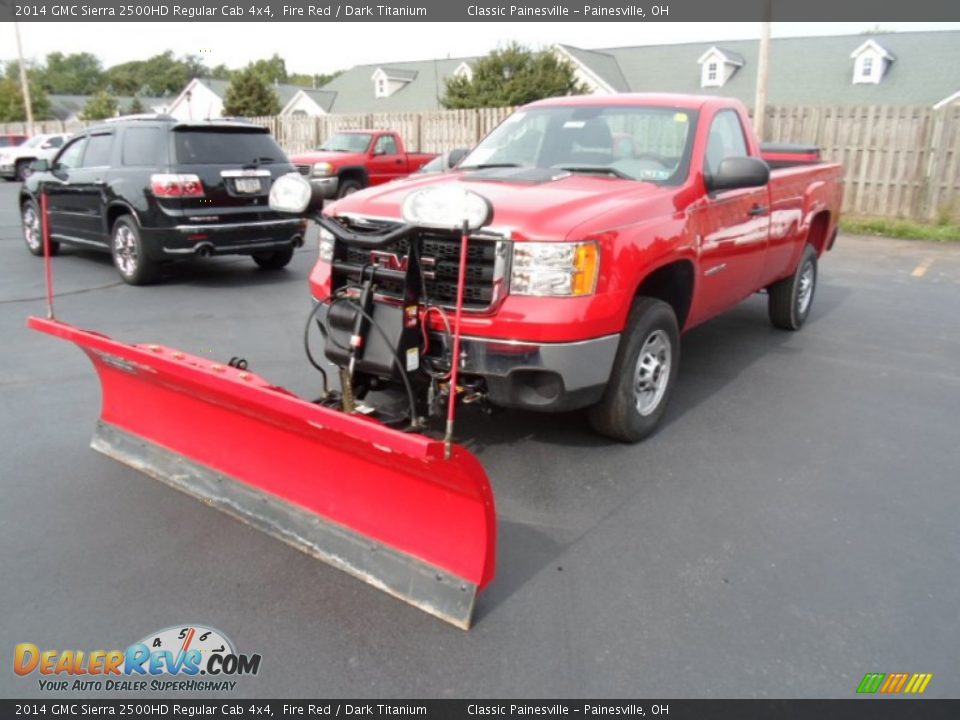 2014 GMC Sierra 2500HD Regular Cab 4x4 Fire Red / Dark Titanium Photo #1
