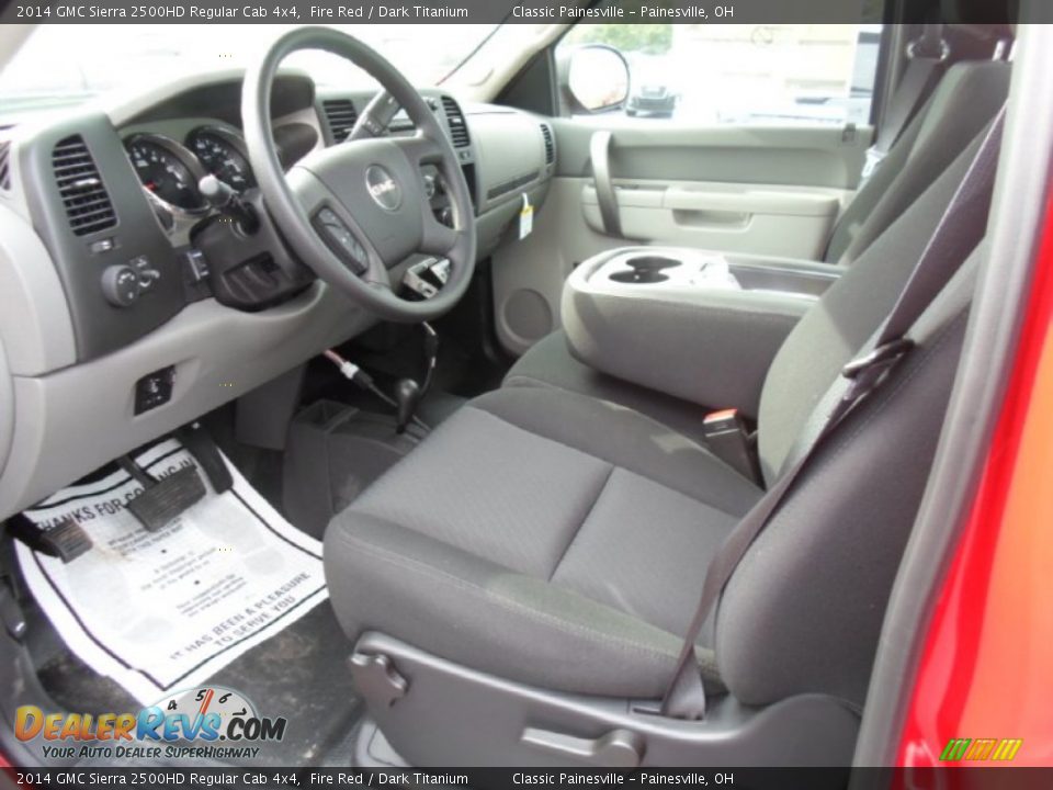2014 GMC Sierra 2500HD Regular Cab 4x4 Fire Red / Dark Titanium Photo #5