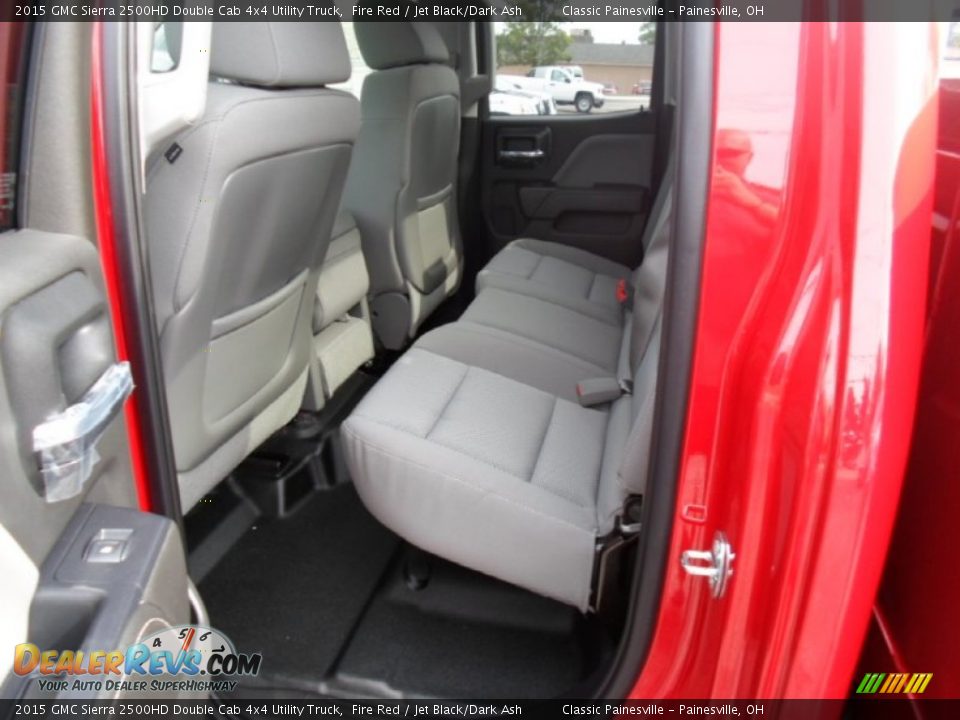 Rear Seat of 2015 GMC Sierra 2500HD Double Cab 4x4 Utility Truck Photo #5