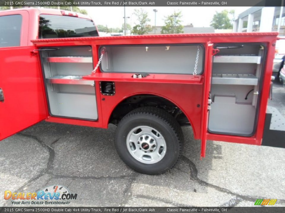 2015 GMC Sierra 2500HD Double Cab 4x4 Utility Truck Fire Red / Jet Black/Dark Ash Photo #6