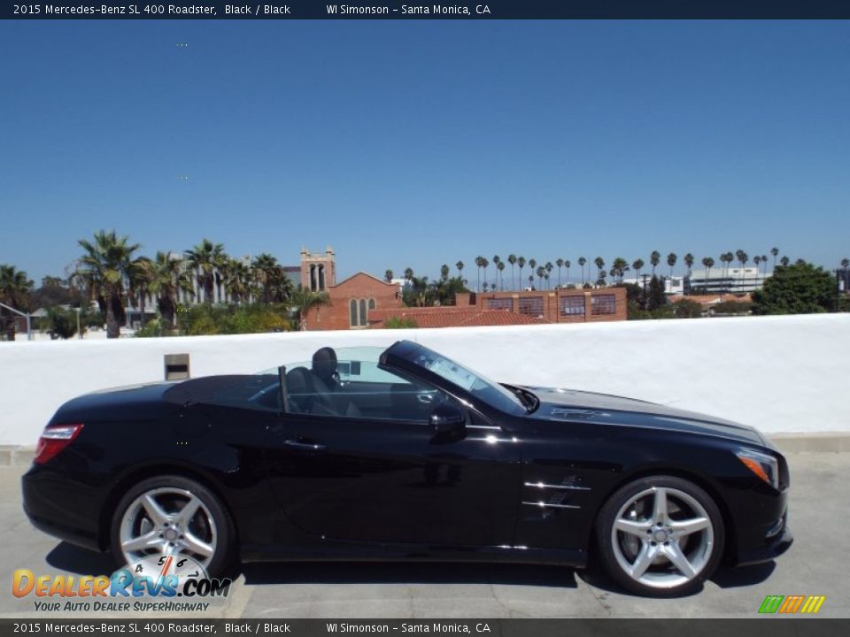 Black 2015 Mercedes-Benz SL 400 Roadster Photo #3