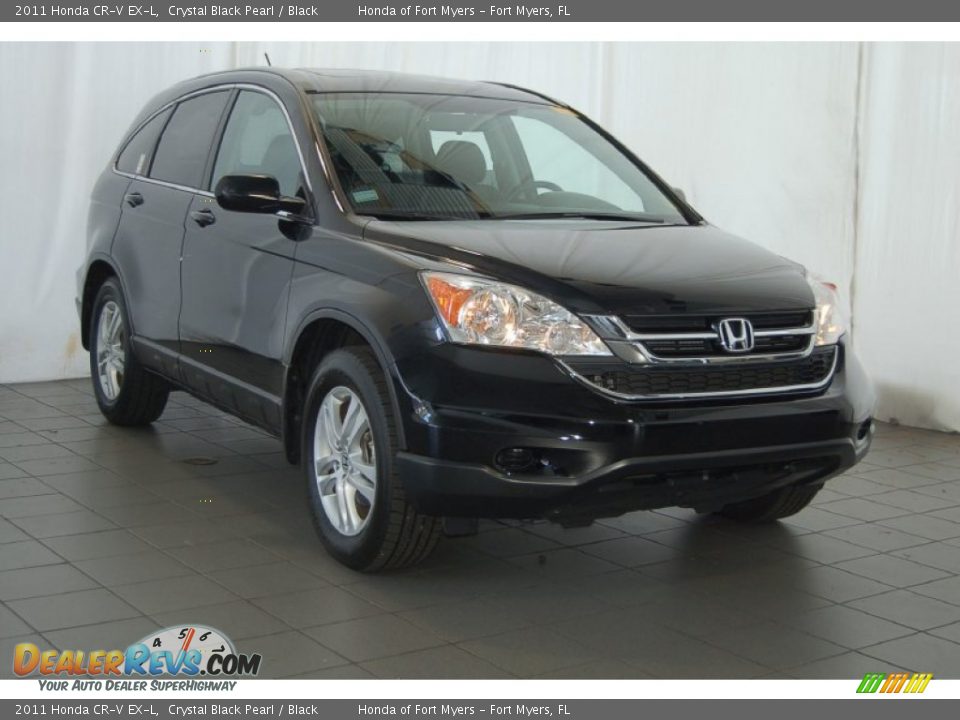 2011 Honda CR-V EX-L Crystal Black Pearl / Black Photo #1