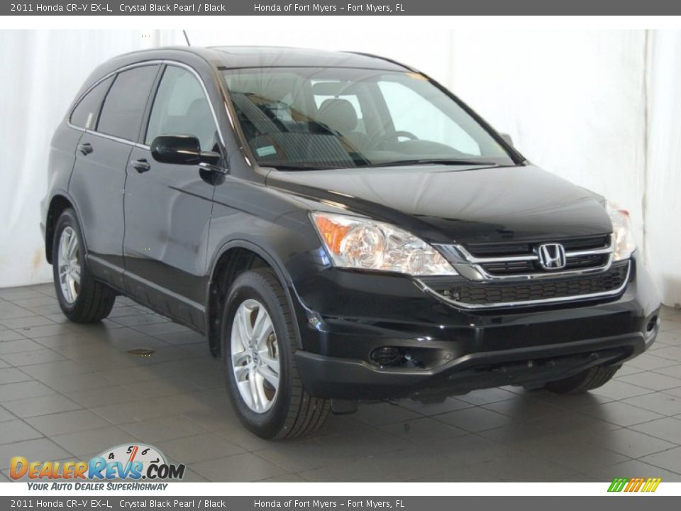 2011 Honda CR-V EX-L Crystal Black Pearl / Black Photo #2