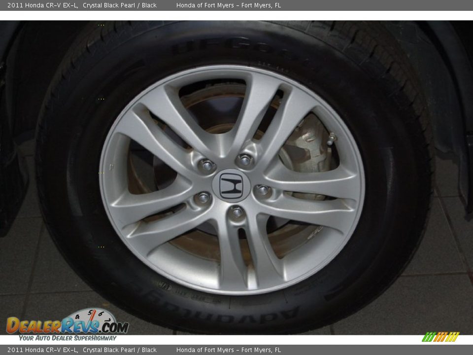 2011 Honda CR-V EX-L Crystal Black Pearl / Black Photo #4