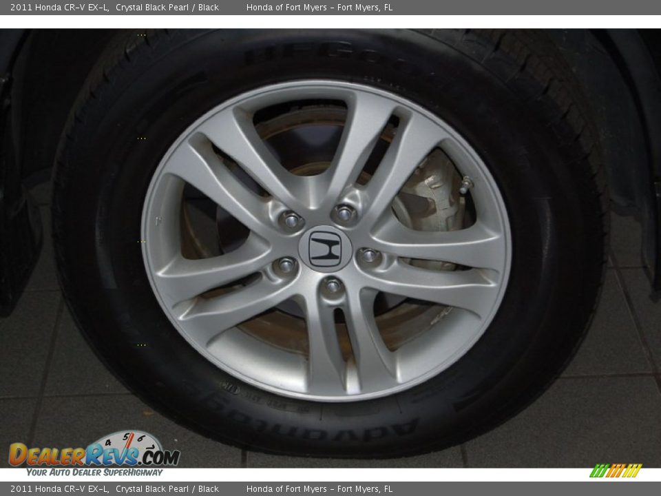 2011 Honda CR-V EX-L Crystal Black Pearl / Black Photo #5