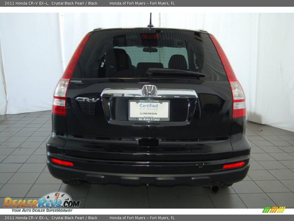 2011 Honda CR-V EX-L Crystal Black Pearl / Black Photo #7