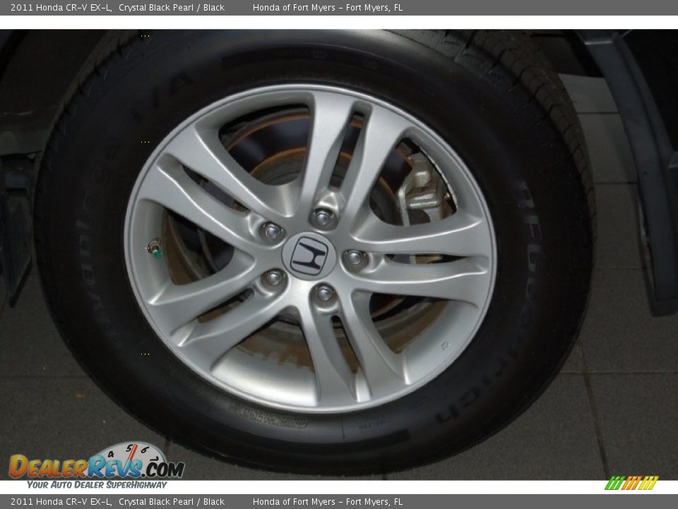2011 Honda CR-V EX-L Crystal Black Pearl / Black Photo #9