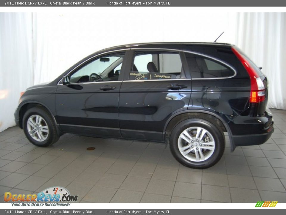 2011 Honda CR-V EX-L Crystal Black Pearl / Black Photo #11