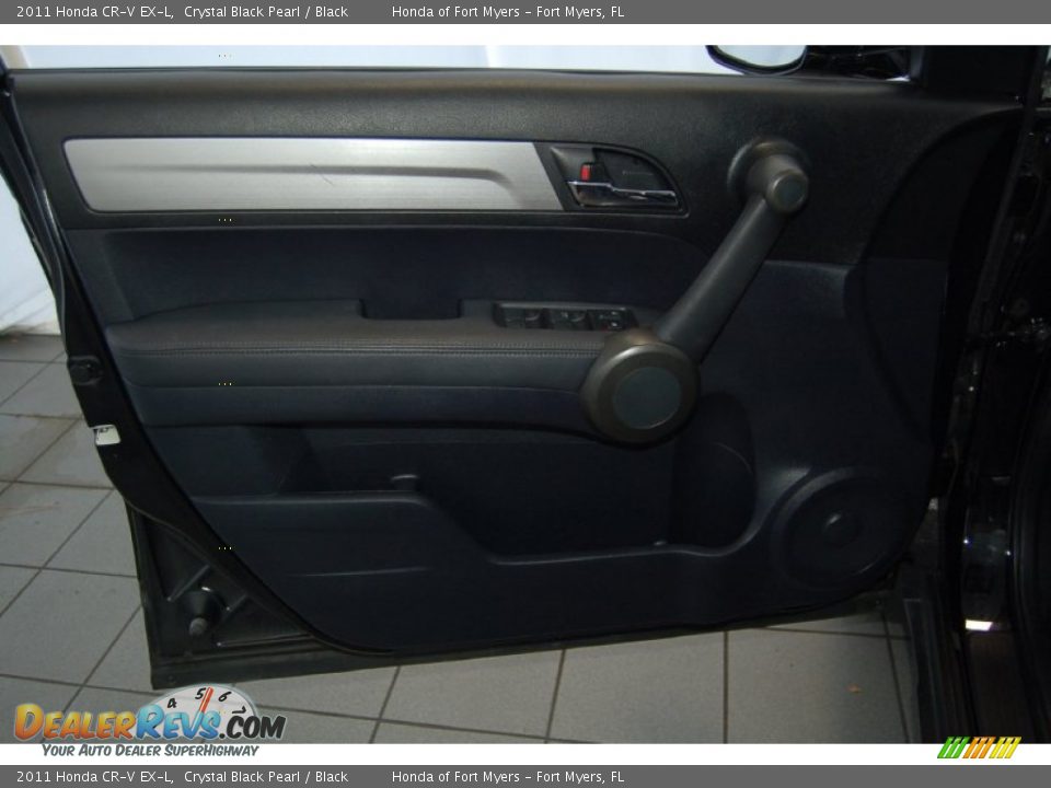 2011 Honda CR-V EX-L Crystal Black Pearl / Black Photo #12