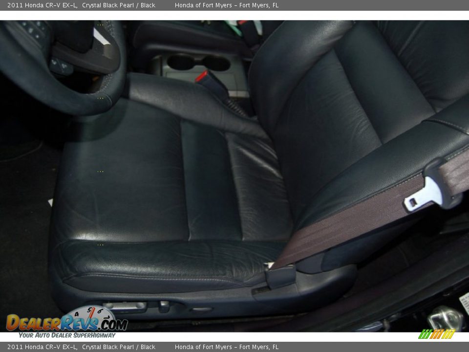 2011 Honda CR-V EX-L Crystal Black Pearl / Black Photo #14