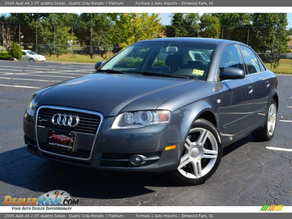 2006 Audi A4 2.0T quattro Sedan Quartz Gray Metallic / Platinum Photo #1