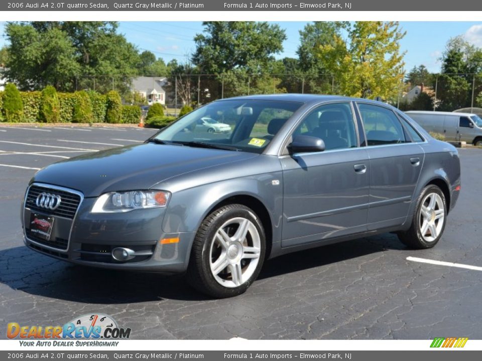 2006 Audi A4 2.0T quattro Sedan Quartz Gray Metallic / Platinum Photo #3