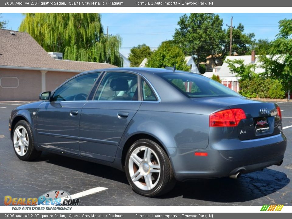 2006 Audi A4 2.0T quattro Sedan Quartz Gray Metallic / Platinum Photo #5