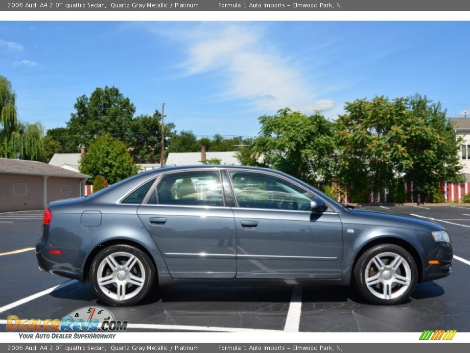 2006 Audi A4 2.0T quattro Sedan Quartz Gray Metallic / Platinum Photo #8