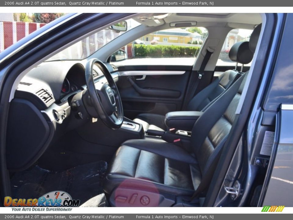 2006 Audi A4 2.0T quattro Sedan Quartz Gray Metallic / Platinum Photo #11