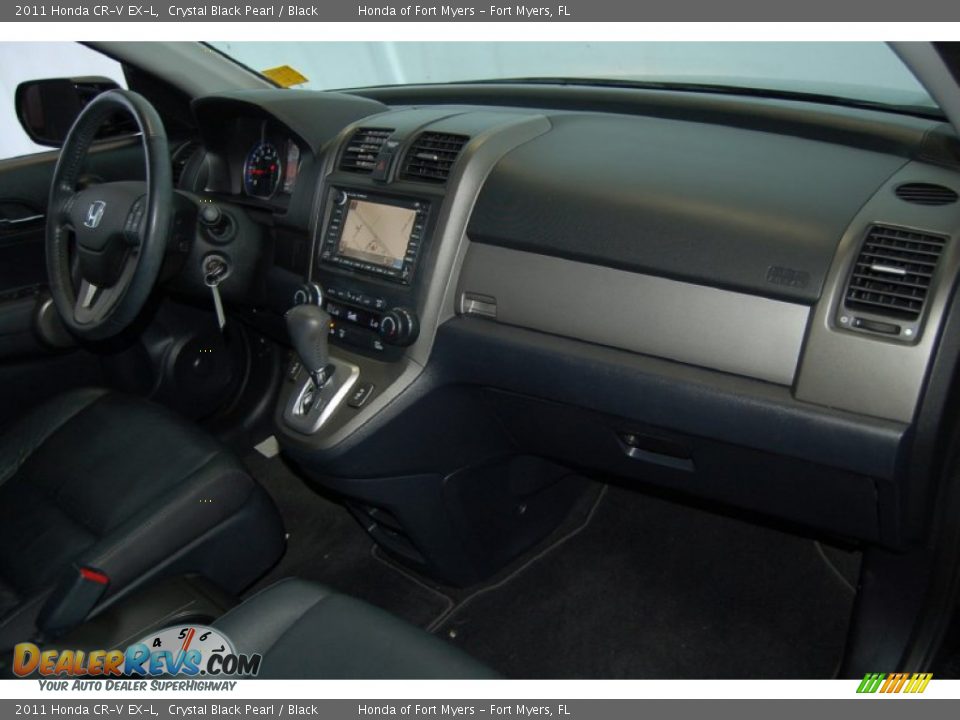 2011 Honda CR-V EX-L Crystal Black Pearl / Black Photo #36