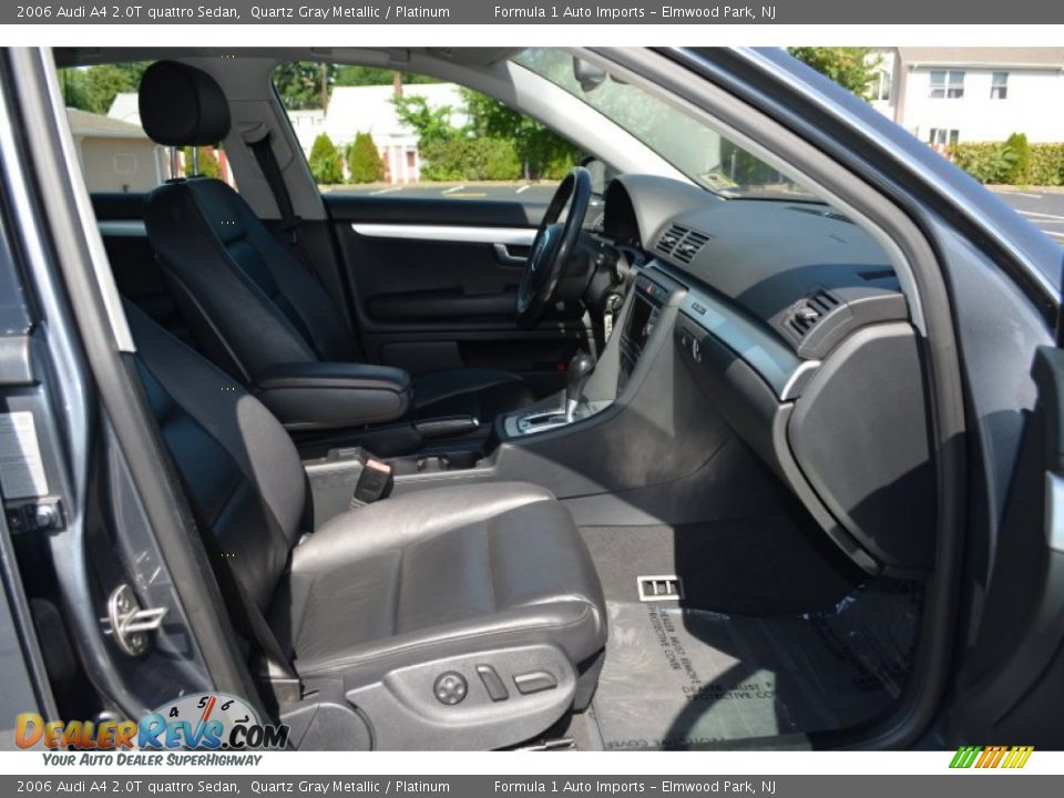 2006 Audi A4 2.0T quattro Sedan Quartz Gray Metallic / Platinum Photo #14