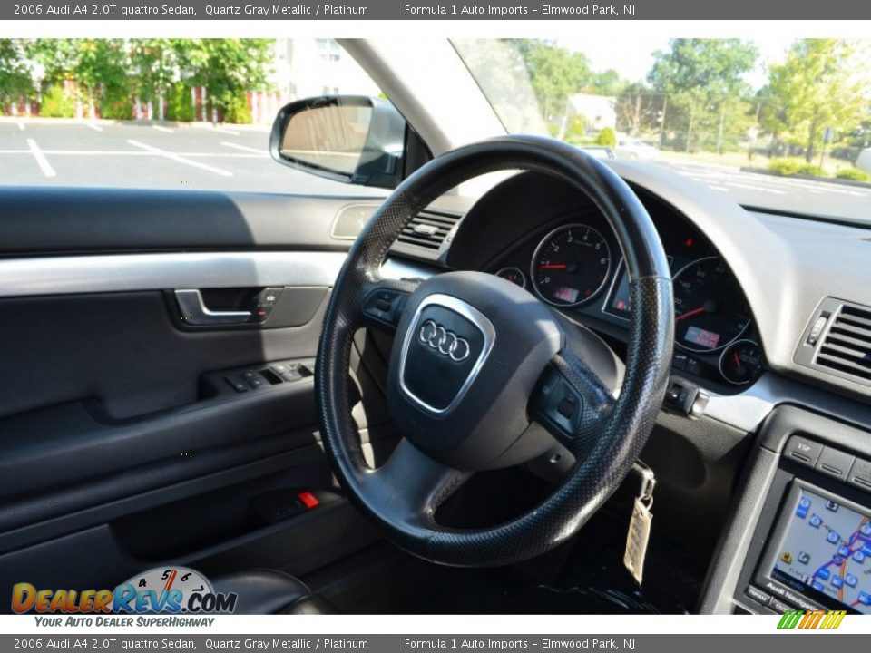 2006 Audi A4 2.0T quattro Sedan Quartz Gray Metallic / Platinum Photo #16