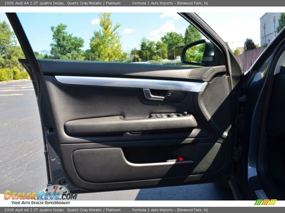 2006 Audi A4 2.0T quattro Sedan Quartz Gray Metallic / Platinum Photo #18