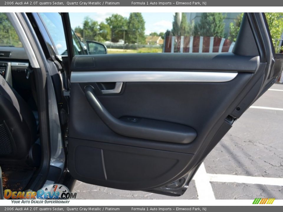 2006 Audi A4 2.0T quattro Sedan Quartz Gray Metallic / Platinum Photo #20