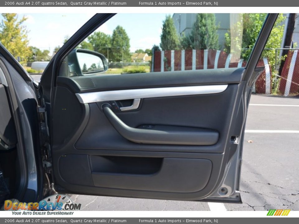 2006 Audi A4 2.0T quattro Sedan Quartz Gray Metallic / Platinum Photo #21