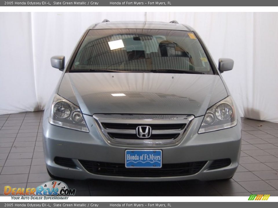 2005 Honda Odyssey EX-L Slate Green Metallic / Gray Photo #3