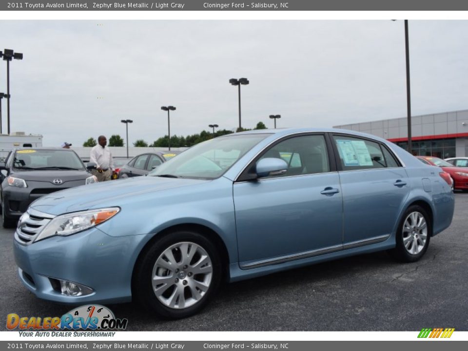 2011 Toyota Avalon Limited Zephyr Blue Metallic / Light Gray Photo #3