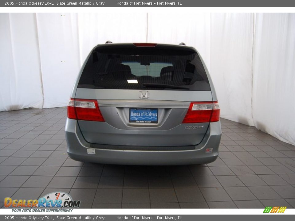 2005 Honda Odyssey EX-L Slate Green Metallic / Gray Photo #7