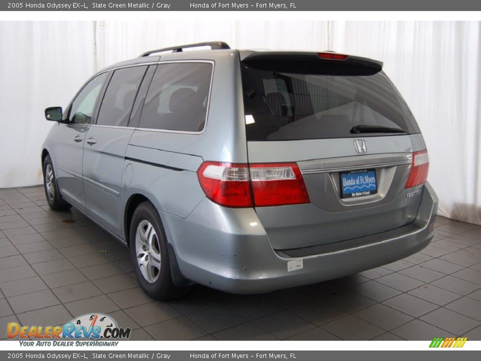 2005 Honda Odyssey EX-L Slate Green Metallic / Gray Photo #8