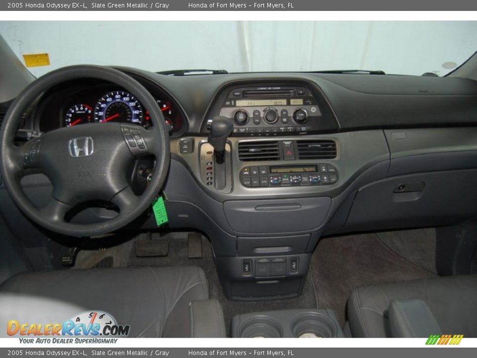 2005 Honda Odyssey EX-L Slate Green Metallic / Gray Photo #27