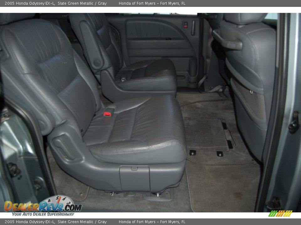 2005 Honda Odyssey EX-L Slate Green Metallic / Gray Photo #30