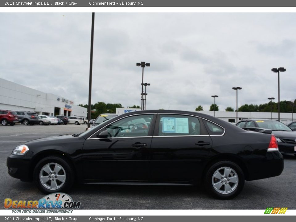 2011 Chevrolet Impala LT Black / Gray Photo #6