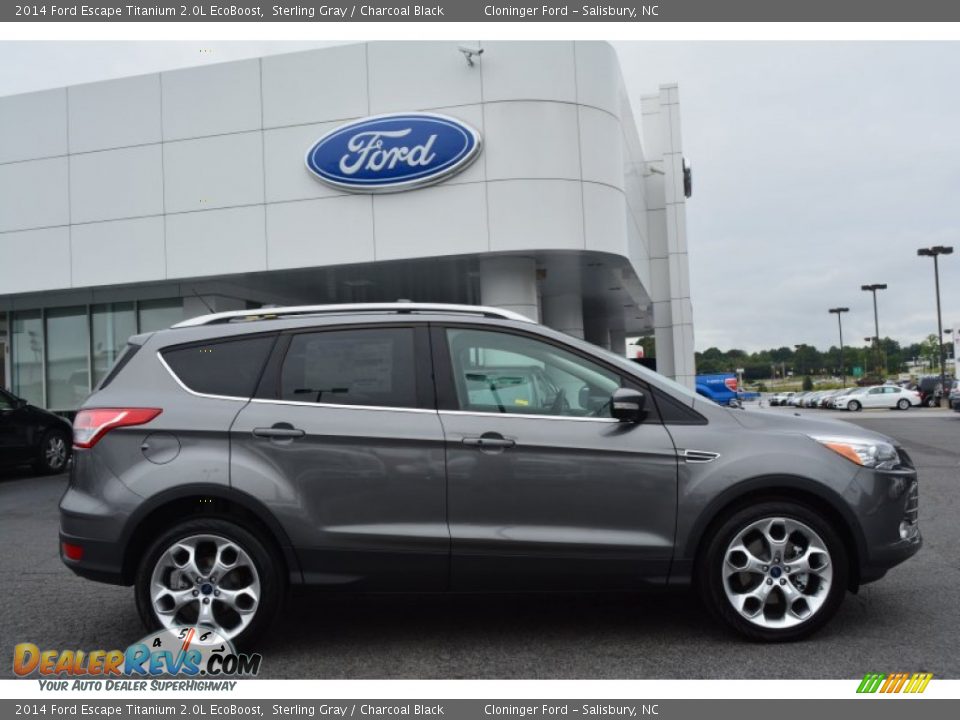 2014 Ford Escape Titanium 2.0L EcoBoost Sterling Gray / Charcoal Black Photo #2