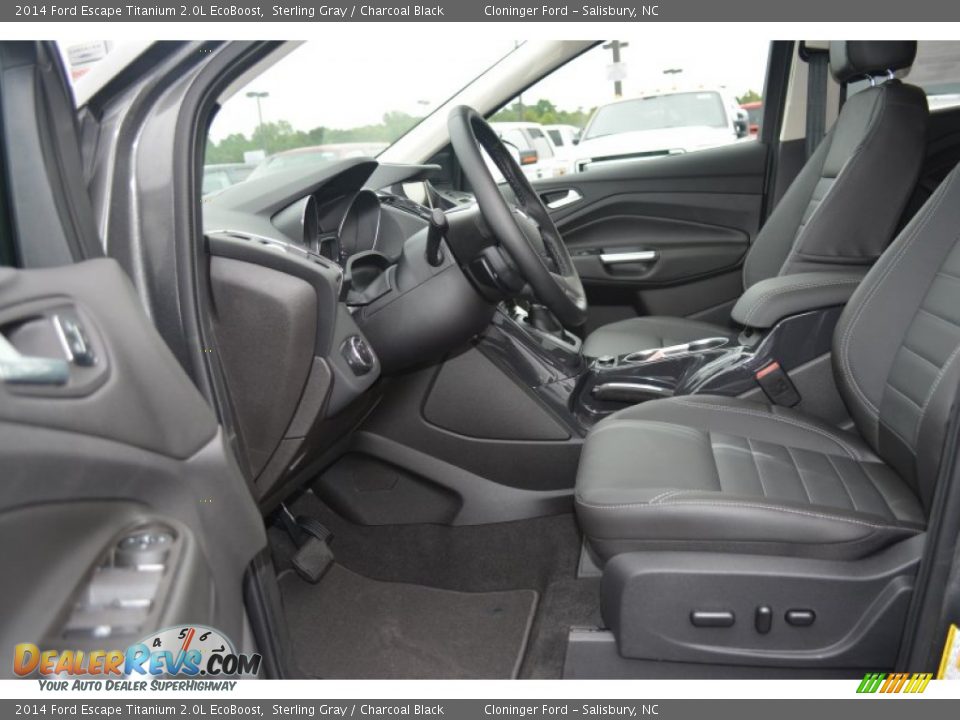 2014 Ford Escape Titanium 2.0L EcoBoost Sterling Gray / Charcoal Black Photo #6