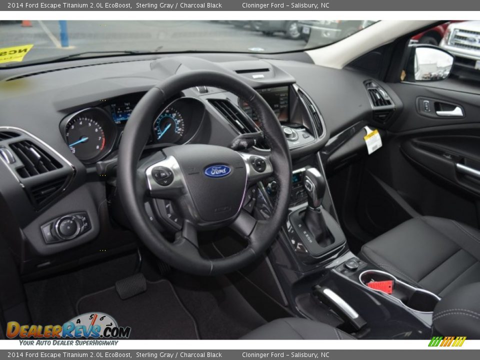2014 Ford Escape Titanium 2.0L EcoBoost Sterling Gray / Charcoal Black Photo #7