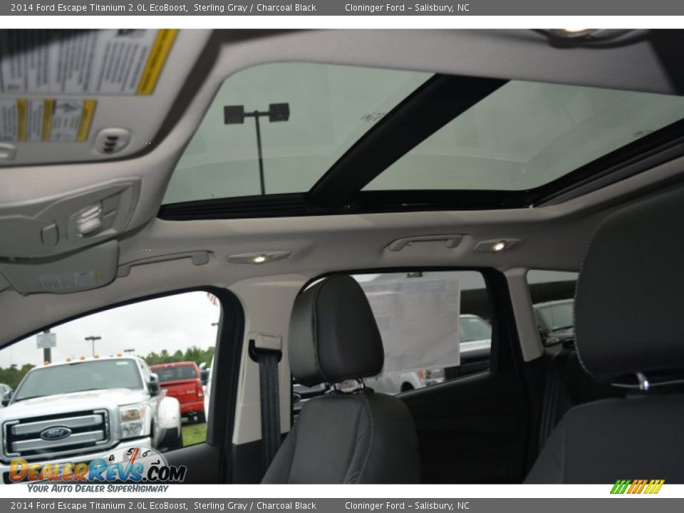 2014 Ford Escape Titanium 2.0L EcoBoost Sterling Gray / Charcoal Black Photo #13