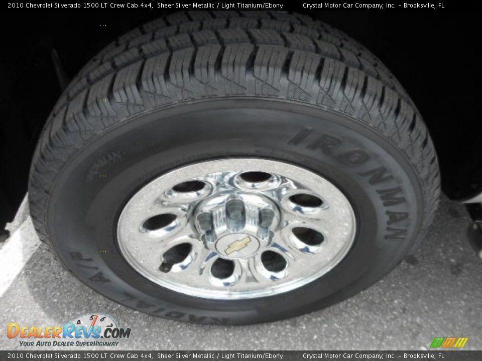 2010 Chevrolet Silverado 1500 LT Crew Cab 4x4 Sheer Silver Metallic / Light Titanium/Ebony Photo #14