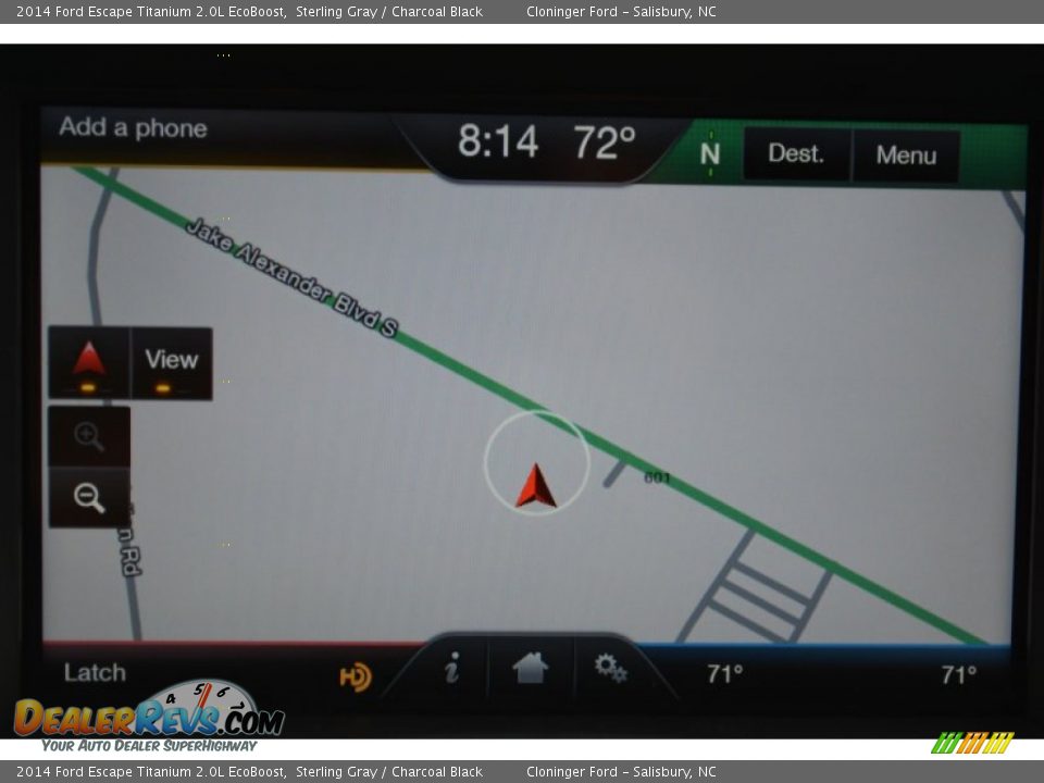 2014 Ford Escape Titanium 2.0L EcoBoost Sterling Gray / Charcoal Black Photo #17